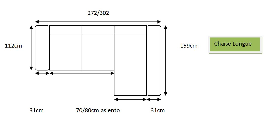 Sofá Chaise Longue Urano Eléctrico - Imagen 2